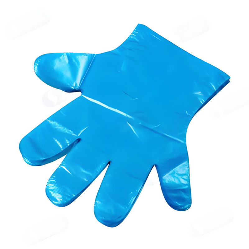Mănuși HDPE albastre, rezistente la acizi și alcaline, antibacteriene